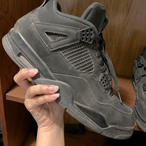 Jordan 4s black cats size 11 but can fit a 10 or 9.5 easily. No original box.